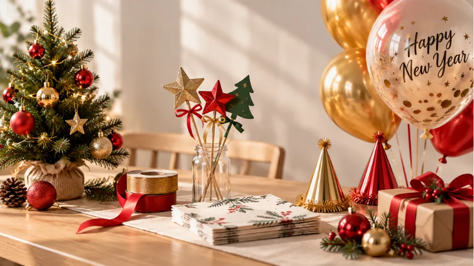 Dekorasi natal dan tahun baru - produk untuk bisnis akhir tahun